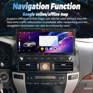 12.3" <b>Android</b> Screen Wireless Carplay for Toyota Prado 120 2003-2009 for Lexus Gx470 GPS Navi Car Multimedia Video Player Stereo - Product Image 5