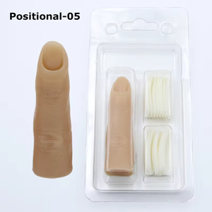 Bán buôn Acrylic Nail đào tạo ngón tay nhân tạo uốn cong Silicone móng tay giả thực hành ngón tay với Nail tips - Product Image 2