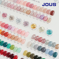 JOUS Nouveau vernis à ongles fluorescent nacré 150 couleurs, vernis à ongles gel mat/brillant UV/LED pour usage professionnel en salon