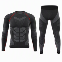 Sous-vêtements thermiques de compression pour hommes S-SHAPER, vêtements chauds d'hiver, longs sous-vêtements de sport sans couture, séchage rapide, respirants, pour la course à pied et le ski