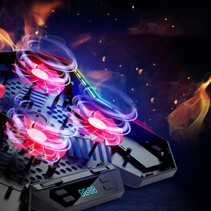 X523 meilleure vente Rgb ordinateur <span class=keywords><strong>portable</strong></span> <span class=keywords><strong>refroidisseur</strong></span> Pad <span class=keywords><strong>17</strong></span> <span class=keywords><strong>pouces</strong></span> Led écran d'affichage support pour ordinateur <span class=keywords><strong>portable</strong></span> support de bureau avec Port USB ordinateur <span class=keywords><strong>portable</strong></span> coussin de refroidissement - Product Image 3