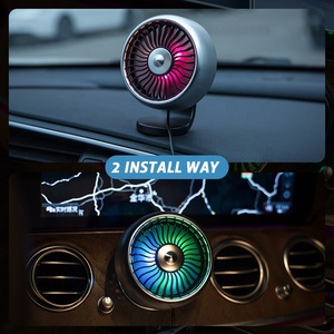 YATE F102 2 Inch Blade 5W Power New Cool Car Fans Atmosphere LED Light Mini Car Gadgets Accessories Original Factory Customized - Product Image 2