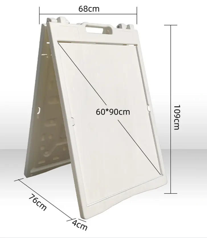 Outdoor water injection Portable A-Frame Double Sided Pavement Sign Sidewalk Sign poster Stand