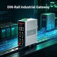 Passerelle de calcul en périphérie sur rail DIN, convertisseur de protocole RS485 Ethernet Modbus RTU TCP MQTT Virtual COM 40 80C pour contrôle industriel