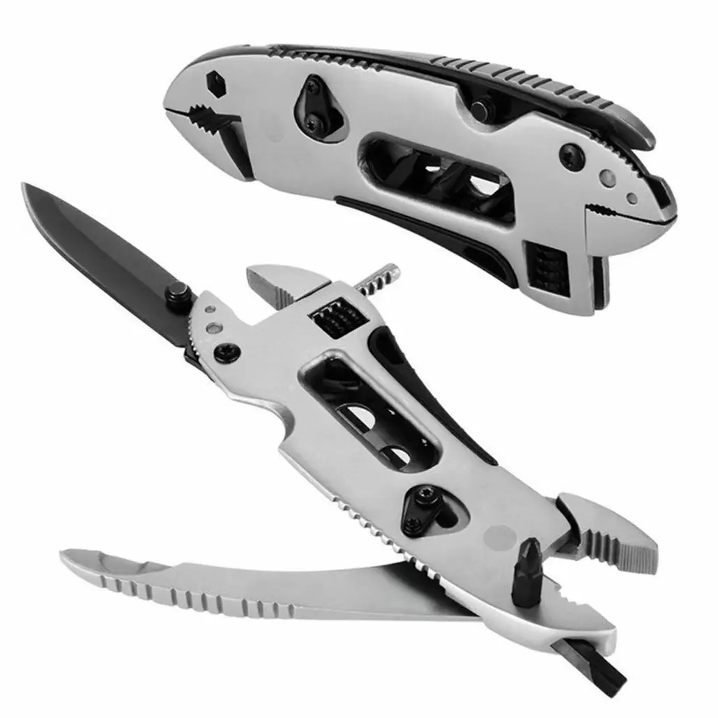 15 In 1 Black Multitool Knife Multi Pocket Fold The Pliers Camping Survival Multi-Functional Outdoor Pliers