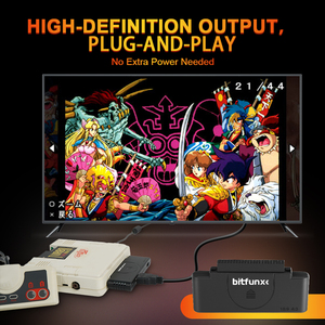 Convertisseur numérique HDMI Bitfunx RGB vers 1080P, adaptateur audio vidéo avec commutateur 16:9/4:3 pour console de jeu PCE PC Engine Core Grafx - Product Image 6