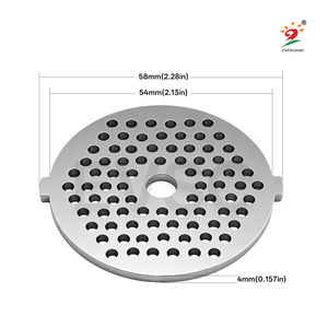 Placa de malla para picadora de carne EVSC, accesorio de molienda de acero inoxidable de 58 mm para procesador de alimentos modelo 5 - Product Image 1