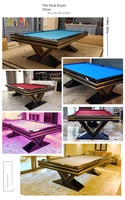 Table de billard multifonctionnelle en ardoise marbrée avec système de retour automatique des balles 8ft avec billard chinois pour les amateurs de sport