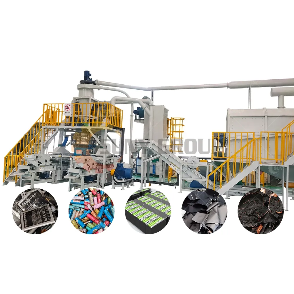 Black Mass Recovery Scrap Battery Recycling Machine Waste Lithium Ion Battery Recycling Equipment