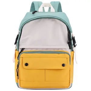 Стильный рюкзак для студенческого спортзала, отсек для ноутбука, школьные сумки, парусиновый двойной рюкзак для подростков