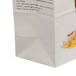 Sacchetto di Carta Kraft Premium per Alimenti con Manico Lungo, Stampa Offset per Consegna di <span class=keywords><strong>Pizza</strong></span> e Latte - Product Image 3