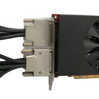 Nouvelle carte graphique ATI RX 580 VHDCI 3612D 8G 256 bits DDR5 avec interface PCI Express, 12 écrans, ventilateur, pour ordinateur de bureau multi-écrans