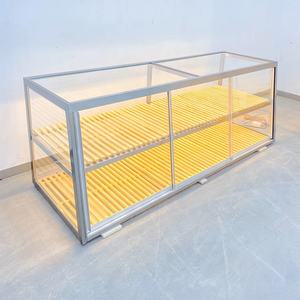 Vitrina cuadrada <span class=keywords><strong>de</strong></span> <span class=keywords><strong>cristal</strong></span> <span class=keywords><strong>para</strong></span> pasteles, pan, pastelería, comida seca, postre, mostrador, vitrina <span class=keywords><strong>para</strong></span> café, Panadería, tienda, quiosco, supermercado - Product Image 6