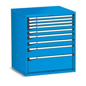 Armoire à tiroirs Fami Master Key Comfort, 9 tiroirs, 867x726x1000mm, rouge rubis RAL3003, rangement d'outils - Product Image 1