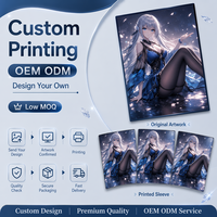 Protectores de Cartas Personalizados del Fabricante, Transparentes, con Reverso Mate, Tamaño Estándar, Libres de Ácido, Impresión Completa, Compatibles con TCG