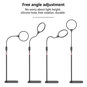 वुफान प्रो-एडजस्ट ग्लेयर-शील्ड फ्लोर मैग्निफायर बड़े गोल लेंस 3-कोलर लाइट. गहने मूल्यांकन और शिल्प निर्माण के लिए आदर्श - Product Image 1