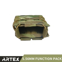 Pochette tactique de camouflage élastique double pour chargeurs, porte-outils, compatible MOLLE