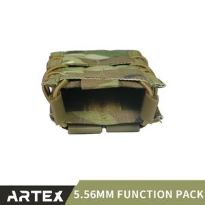 Pochette double pour chargeur de munitions, camouflage tactique, élastique, porte-outils, support MOLLE, pochette MOLLE, sacs - Product Image 4