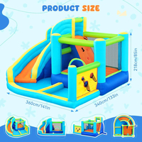 Château gonflable avec toboggan pour enfants et tout-petits, équipement de jeu souple pour intérieur et extérieur, en stock aux États-Unis