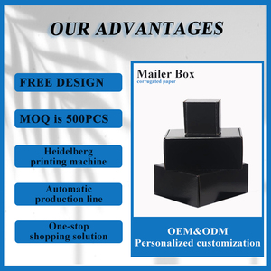 Trống Tông Máy Bay Hộp Tùy Chỉnh T-Shirt Quần Áo Giao Hàng Giấy Bao Bì Màu Đen Hộp Bưu Phẩm Cho Hàng May Mặc - Product Image 5