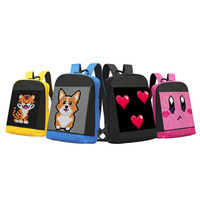 Sac à dos LED pas cher, écran numérique à pixels, sac à dos avec écran LED, contrôle par application, sac à dos lumineux LED, sac à dos d'école, sacs LED