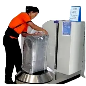 Box Wrapping Machine Over Wrapping Machine Luggage Box Strapping Wrapping Machine in Airport or hotel