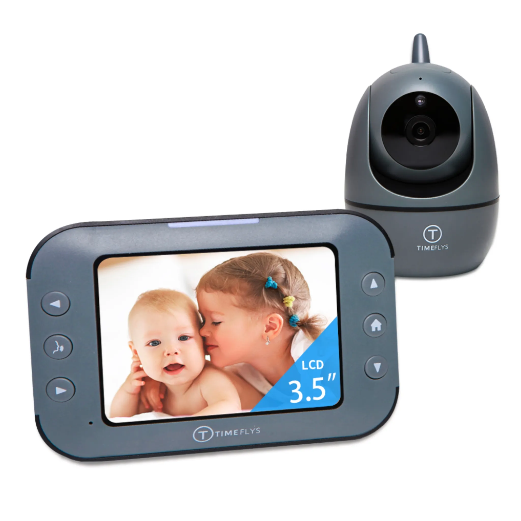 Timeflys 3.5 pouces écran cri avertissement interphone bidirectionnel bébé caméra numérique sans fil Audio vidéo bébé caméra moniteur pour les Parents