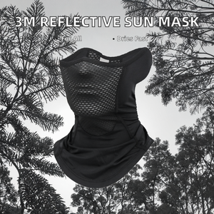 Masque de protection solaire réfléchissant 3M en nylon, soie glacée, protection du cou, séchage rapide, sports de plein air, pêche et cyclisme, voile anti-poussière et anti-sable - Product Image 2