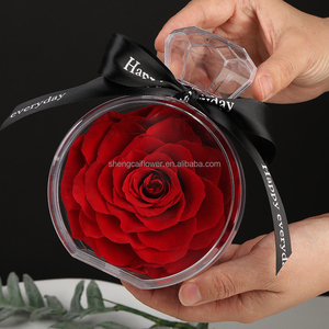 Nuevo diseño más popular, flor natural preservada, <span class=keywords><strong>rosa</strong></span> para siempre, rosas, flor estabilizada en botella de perfume Acrílico - Product Image 4