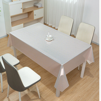 Nappe en PVC RNPT blanche avec support en coton, résistante à la chaleur, irisée, pour salle à manger, banquet familial, fournitures hôtelières, écologique, anti-taches
