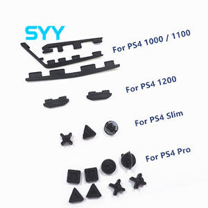 Juego de tapones de goma de silicona antideslizante a prueba de polvo SYY para consola <span class=keywords><strong>PS4</strong></span> 1000 1100 1200 Slim <span class=keywords><strong>Pro</strong></span> Foot Pad Accesorios - Product Image 1