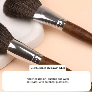 แปรงแต่งหน้าวีแกนคุณภาพสูง 40 ชิ้น รุ่น MUF ด้ามไม้ หัวแปรงอะลูมิเนียม ขายส่งจากโรงงาน ลดราคาพิเศษ - Product Image 4