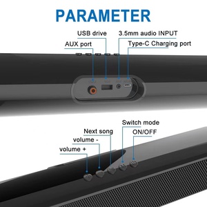 Dispositivos de tecnología para cine en casa, reproductor de vídeo Compatible con Mini Altavoz Bluetooth inalámbrico portátil para cine en casa - Product Image 4