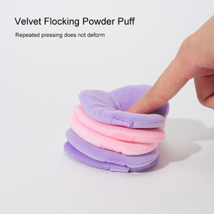 Tùy Chỉnh Màu Hồng Nhung Đổ Xô Trái Tim Đệm Không Khí Phun Mật Độ Cao Mỹ Phẩm Bột Phun Mềm Khô Ướt Sử Dụng Cho Khuôn Mặt Trang Điểm Miếng Bọt Biển - Product Image 2