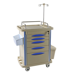 Ziekenhuis Kliniek Hoge Kwaliteit Emergency Medische Geneeskunde Winkelwagen Met Iv Pole Verpleging <span class=keywords><strong>Trolley</strong></span> - Product Image 1
