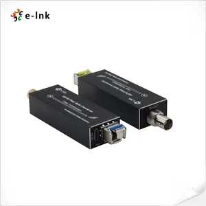 HD SDI Fiber Converter Single Mode LC Connector 20KM Hd Sdi Video Over Fiber Extender Transmitter Receiver