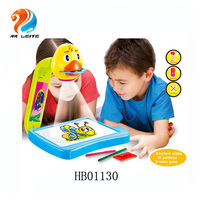 Lampe de bureau d'apprentissage 3 en 1 de haute qualité, projecteur, jouets de peinture et de dessin, jouet éducatif de dessin avec projecteur