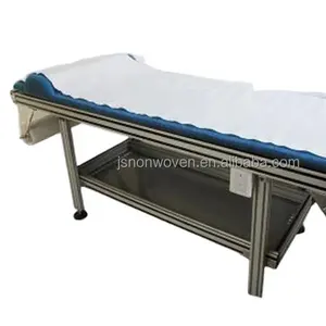 Tissu non tissé hôpital 0.8M/1.0M/1.2M drap de lit en papier prédécoupé drap de lit d'hôpital jetable non tissé