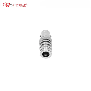 Adaptateur coaxial RF BNC femelle vers QMA <span class=keywords><strong>m</strong></span>âle, droit, en laiton plaqué tri-<span class=keywords><strong>m</strong></span>étal, 50 ohms, connecteur convertisseur - Product Image 2