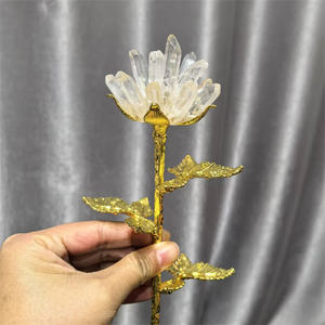Cristal blanc monocristal rose fait à la main bricolage blanc clair quartz cristal <span class=keywords><strong>grappe</strong></span> <span class=keywords><strong>fleur</strong></span> <span class=keywords><strong>arbre</strong></span> décoration <span class=keywords><strong>de</strong></span> la maison cadeau ornements - Product Image 2