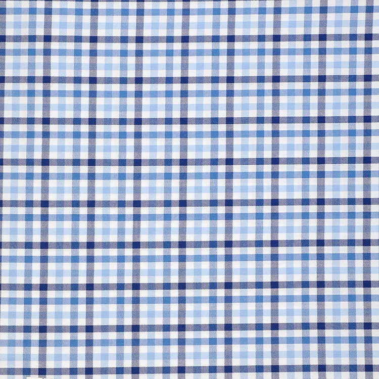 Nuevos diseños de hilo teñido personalizado 40s urdimbre azul Madras cuadros 100 tela de algodón