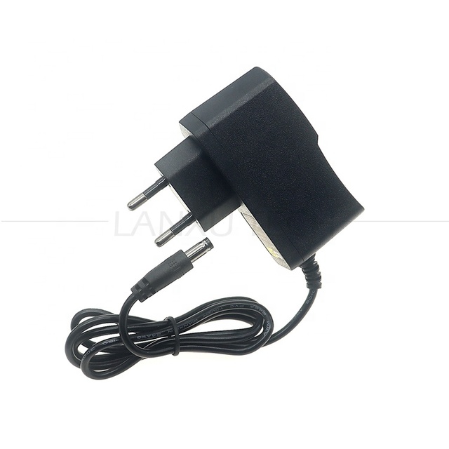 Universal EU/US/UK/AU Plug AC to 12V/9V/5V 1A-2A DC 5.5x2.1mm/2.5mm Jack Fireproof Power Supply Adapter for CCTV/Phone/Monitor