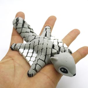 2026 PLA Figurine Articulée d'Écureuil Volant Imprimée en 3D, Artisanat Décompression, Cadeau Tendance, Jouet Créatif, Ornement Animal - Product Image 1