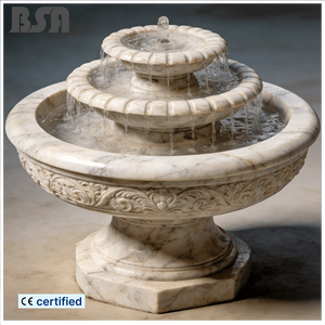 نافورة رخامية صغيرة الحجم منحوتة يدويًا بثلاث طبقات للديكور الداخلي المنزلي - Product Image 1