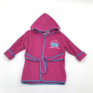High Quality 100% Cotton Woven Baby Hooded Bathrobe For Sale
