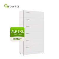 Batterie lithium LiFePO4 basse tension empilable Growatt ALP 5.0L 5kWh/10kWh/15kWh/20kWh pour stockage solaire domestique hybride IP66