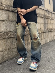 Jeans pour hommes à coutures discrètes, coupe ample, fournisseur néerlandais - Product Image 3