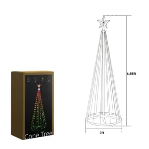 Smart RGB App Remote Control Giant Outdoor Led Christmas Tree For Holidays