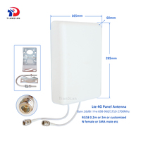 Antena de Comunicación de Panel 4G Lte Mimo 2x2 Direccional de 16dBi para Amplificador de Señal de Largo Alcance para Exteriores