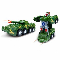 Vehículo Robot de Camuflaje 8x8, Transformable, con Luces y Sonidos, Juguete STEM para Niños, Regalo de Cumpleaños
